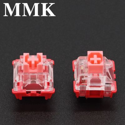 MMK Flamingo Linear Switch 3Pin 54g Custom Mechanical Keyboard MX Switches Spring RGB Backlit Axis Pre-lubed DIY Game Basic Keyboards