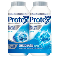 PROTEX โพรเทคส์ แป้งเย็น เมนทอล แคปซูล คูลบลู ขนาด 280 กรัม (แพ็ค 2 ขวด)