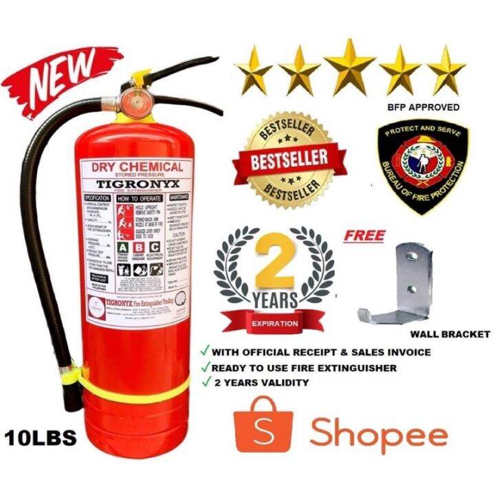 Fire Extinguisher 10lbs Dry Chemical 2 Years Expiration Lazada PH