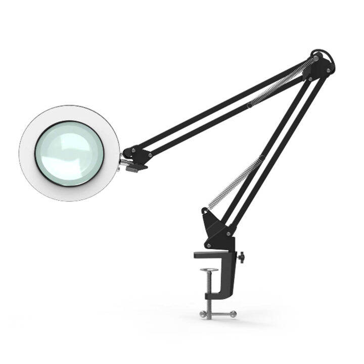 foldable-professional-8x-magnifying-glass-desk-lamp-magnifier-64led-light-reading-lamp-with-three-dimming-modes-usb-power-supply