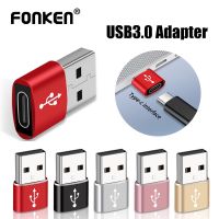 FONKEN USB A TO Type C Adapter Notebook Charger USB Male TO USB C Femal Phone Charging Converter Earphone USB Cable Connector