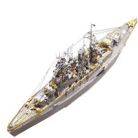 MMZ MODEL Piececool 3D Metal Puzzle Model Building Kits Nagato Class Battleship Jigsaw Toy Christmas Birthday Gifts for Adult