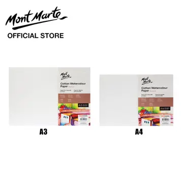Cotton Watercolour Paper Premium 300gsm A4 (11.7 x 8.3in) 5 Sheets – Mont  Marte Global