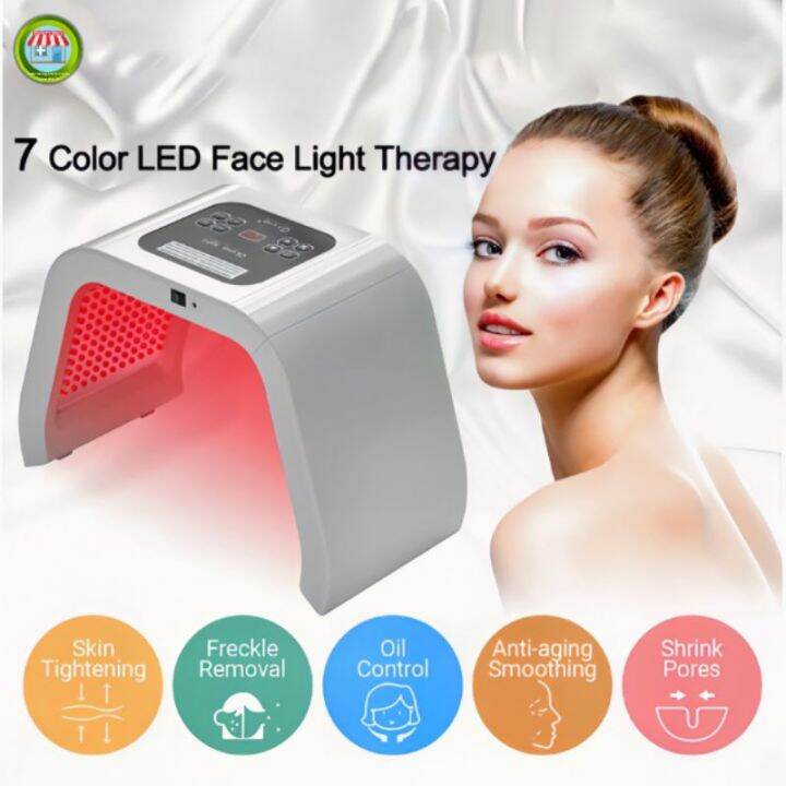 7 Color Pdt LED Face Red Light Therapy Facial Skin Care Acne Treatment Therapy Mask Lazada PH