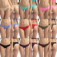 【Wrist watch】 3pcs Silk Thong Low Waist Panties Transparent Ladies Briefs Lingere Womens Panty Underware S L ！