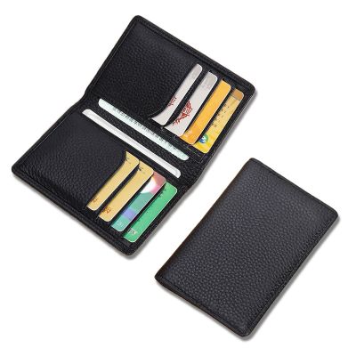 （Layor wallet） กระเป๋าสตางค์บัตรขนาดเล็กแบบพับสองชั้น RFID สุดหรูสำหรับหนังแท้สำหรับผู้ชายซองใส่บัตรใส่บัตรประจำตัวบัตรธนบัตรผู้ชาย39; S