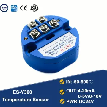 RTD PT100 0-200 Degree Temperature Sensor Transmitter Module DC 24V 4-20MA
