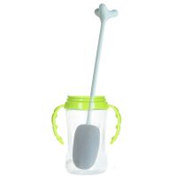 Long Bottle Brush With Stand Long Handle Sponge Cleaner Brush Bottle Glass Cup Washing Cleaning Tools For Cleaning Baby Bottles