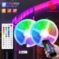 Color RGB 5050 LED Strip Bluetooth Tape Decor for Room LED PC TV backlight Neon LED Lighting with 44Keys Remote Control Cветодио