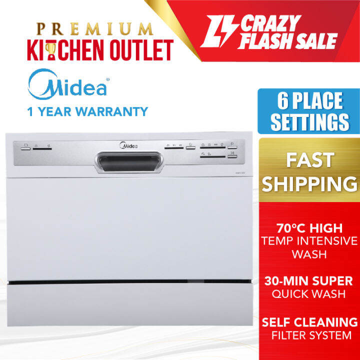 Midea Tabletop Dishwasher With 6 Place Settings WQP63607 Lazada