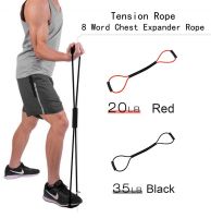 Resistance Speed Training Pull Rope Muay Thai Karate Workout Power Strength Gym Equipment  Fitness  8 Word Band Exercise Exercise Bands