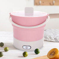 【 Stock】Portable ขนาดเล็กพับเก็บพกพาได้ Steamer หม้อ Stewing Cook Pan ซิลิโคนกาต้มน้ำไฟฟ้า