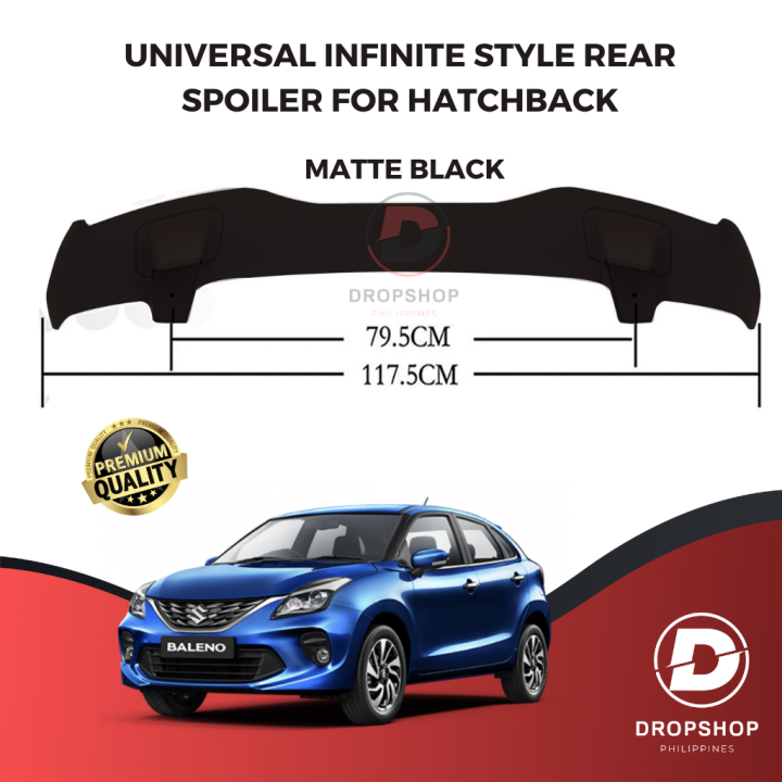 Universal Infinite Style Gen1 Rear Spoiler For All Hatchbacks Cars