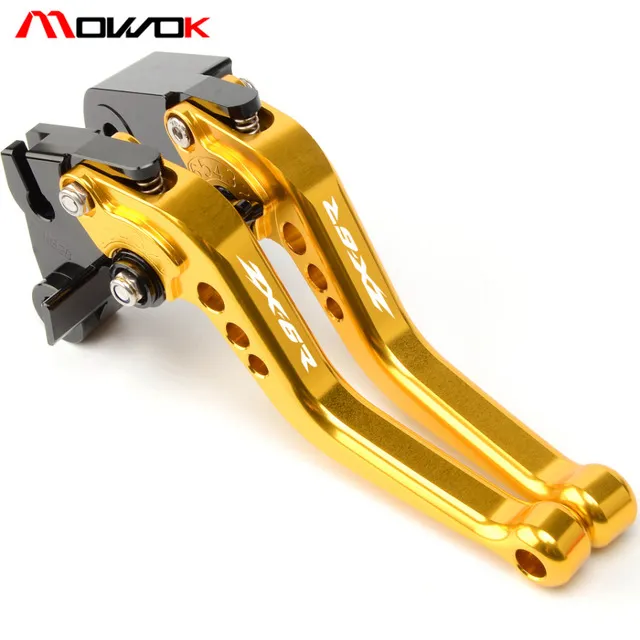 Short Motorcycle Adjustable CNC Brake Clutch Levers For YAMAHA ZX6R 636