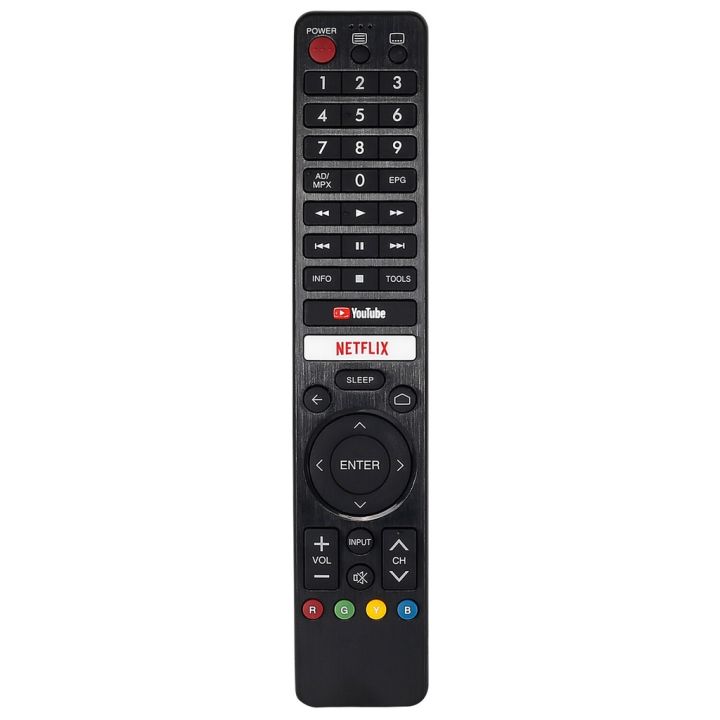 เปลี่ยน-gb346wjsa-รีโมทคอนล-ir-326สำหรับ-sharp-สมาร์ททีวี-netflix-youtub-controller