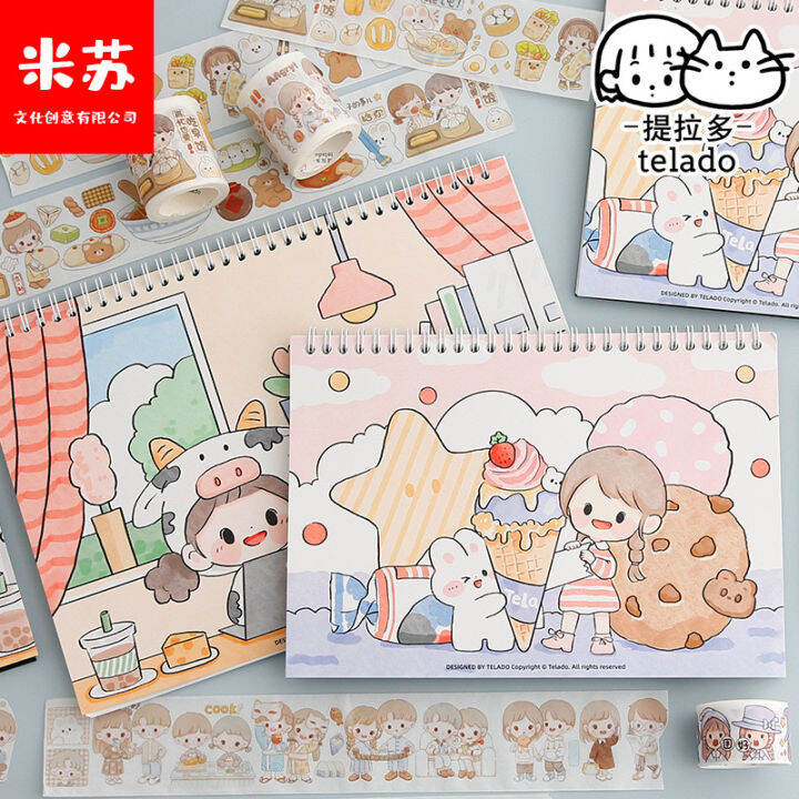 Teledo Sticker Scrap Book Ready Stock提拉多阿布离型本 | Lazada