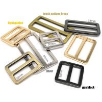 ✻☸ 5pcs Metal High Quality Thickened Leather Shoulder Bag Strap Belt Web Rectangle Adjust Tri-glide Buckle Slider Loop Ring Repair