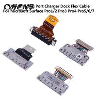 พอร์ตชาร์จ USB แท่นชาร์จ Dock Flex Cable สําหรับ Microsoft Surface Pro 3 4 5 6 7 X Pro3 Pro4 Pro5 อะไหล่