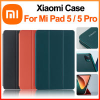 เคส Xiaomi แผ่นบางพิเศษขนาด11นิ้ว,สำหรับ Mi Pad 5/5 Pro พร้อมหนังแท็บเล็ตสนับสนุนแม่เหล็กปลุกอัจฉริยะของแท้100% tcubjb