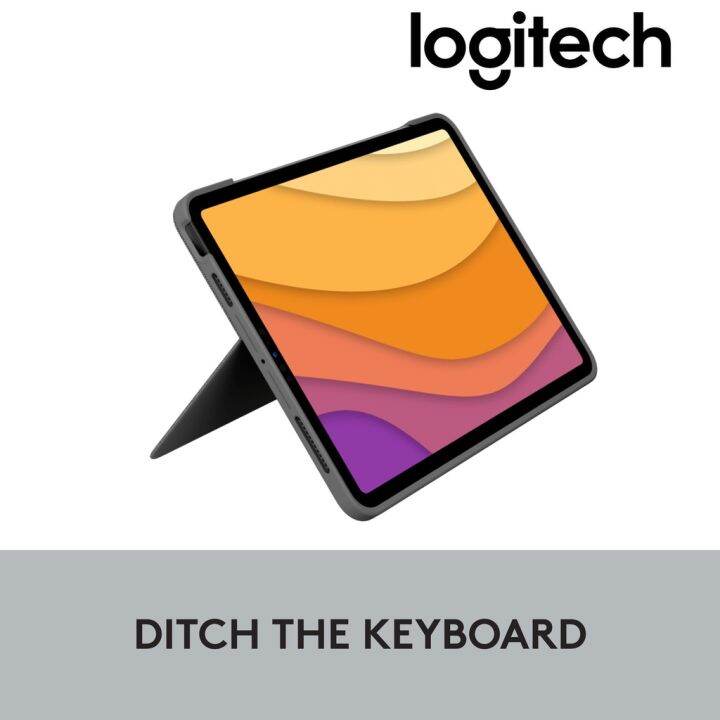 ho Logitech Combo Touch Backlit Keyboard Case with Trackpad for iPad