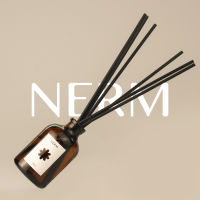 Nerm ก้านไม้หอมปรับอากาศ 50 ml Aroma Reed Diffuser ก้านไม้หอมอโรม่า ขวดน้ำตาล