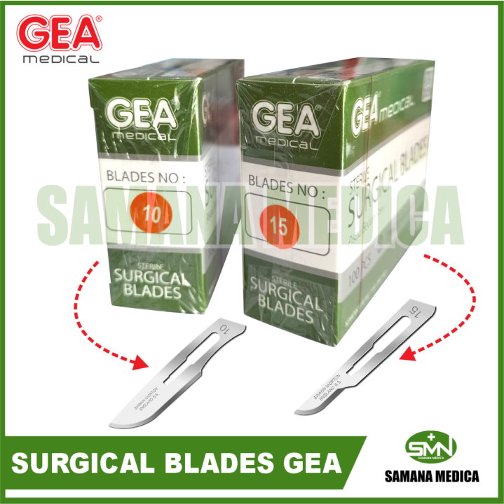 Surgical Blades Sterile Gea Pisau Bedah Steril Gea Isi Pcs Lazada