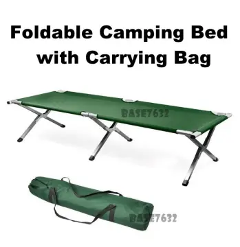 Folding store canvas bed