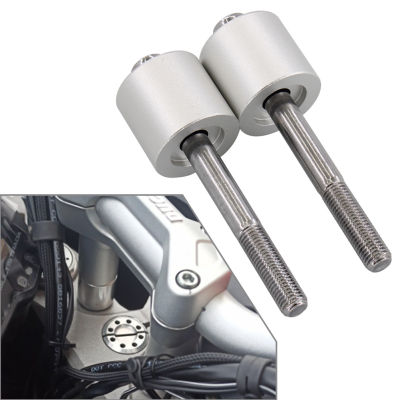 2pcs Motorcycle Handlebar Riser Bars Clamp for Ducati Multistrada 1200SEnduro 1260 950 950S Silver