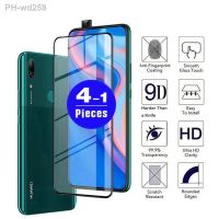 1-4Pcs full cover phone screen protector for huawei p smart Z pro Tempered Glass p smart 2021 plus 2019 2020 S protective film