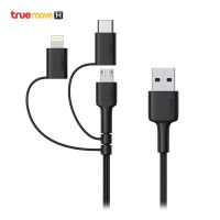 Aukey 3-in-1 MFi Lightning Cable with Micro-USB &amp; USB-C รุ่น CB-BAL5