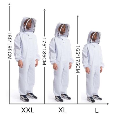 Full Body Beekeeping เสื้อผ้า Professional Beekeepers เสื้อผ้าป้องกัน Beekeeping ชุดความปลอดภัย Veil Unisex เด็ก