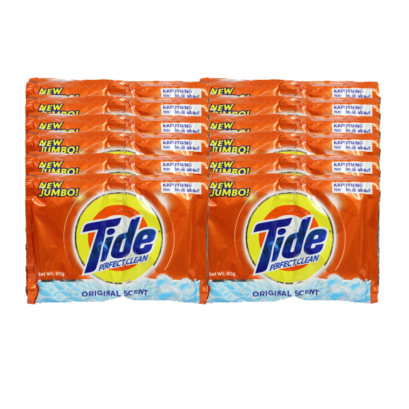 Tide Detergent Powder Perfect Clean Original Scent 80g 12pcs Lazada PH