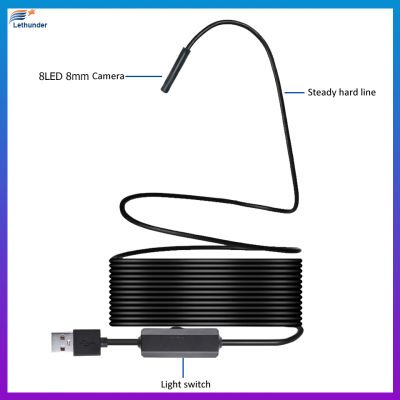 WIFI กล้อง Endoscope HD 1200จุดมินิกันน้ำฮาร์ดลวดไร้สาย8มิลลิเมตร8 LED Borescope กล้องสำหรับ Android PC IOS Endoscope