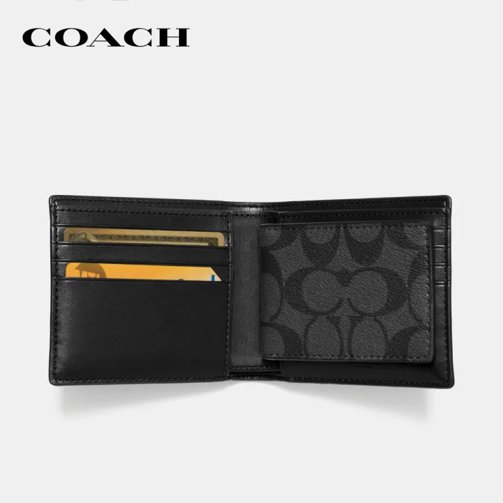 coach-กระเป๋าสตางค์ผู้ชายรุ่น-3-in-1-wallet-in-signature-canvas-สีเทา-74993cq-bk