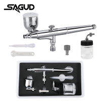 Dual Action Airbrush Set รุ่น SD-134 0.3มม. 722CC ถ้วยสเปรย์พร้อม Airbrush Connector Dropper Repair เครื่องมือสำหรับรุ่น Painting