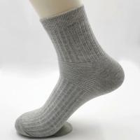 ZS204 pure color socks for men, 100 cotton, 5 pairs in one pack for sell