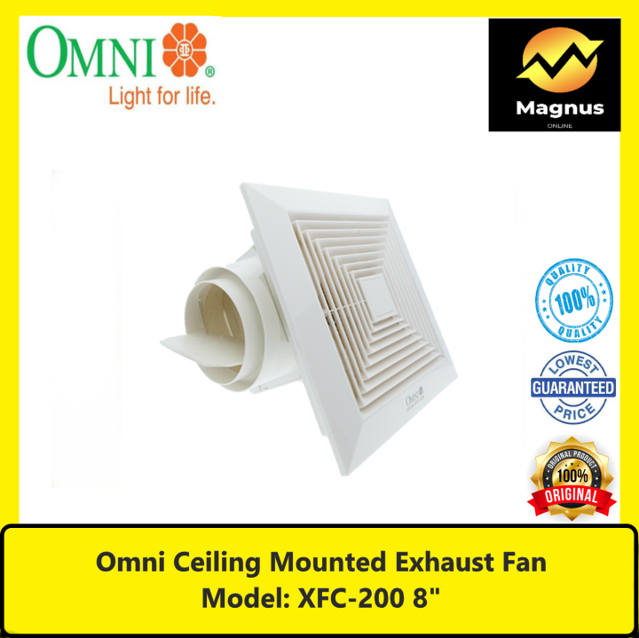 Omni Ceiling Mounted Exhaust Fan 8" XFC200 Lazada PH