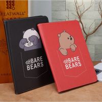 【RUBBIE shell】 เราหมี Bare Bears ไอแพด9 2021มินิ6 8.3 10.2 2020 2017/2018 iPad Airpro iphone ใหม่9.7 10.5 11 10.2นิ้วมินิ1/2/3/4/5ซองใส่ธนบัตรอุปกรณ์ป้องกันฝาครอบพร้อมโหมดเปิด-ปิดระบบแม่เหล็กเปลือกหอย