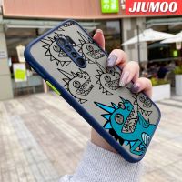 เคส JIUMOO สำหรับ Xiaomi MI POCO M2 Redmi 9 9A เคสโทรศัพท์เนื้อแข็งผิวเกล็ดหิมะบางใสขอบสี่เหลี่ยมซิลิโคนอ่อนการ์ตูนกันกระแทกคลุมทั้งหมดเคสป้องกันเลนส์กล้อง