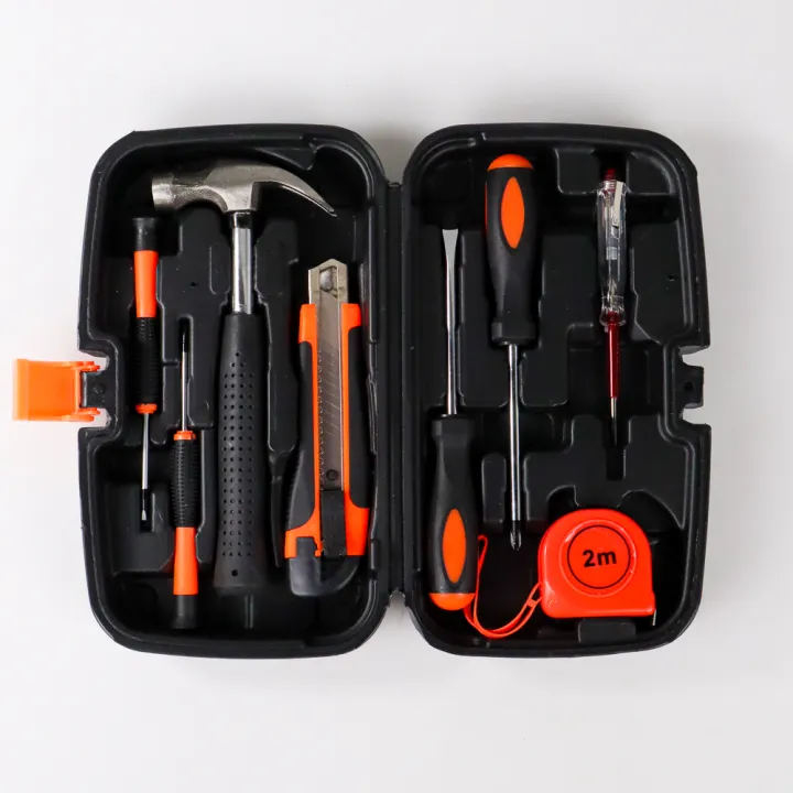 1 Box Set Lengkap Perkakas 8 in 1 / Pekakas Lengkap Alat Tukang / Basic