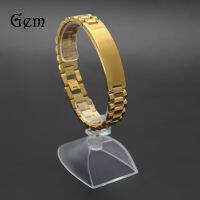 เครื่องประดับฮิปฮอป 1.5cm สายเหล็กแข็งสายนาฬิกาสแตนเลสแฟชั่นผู้ชายที่สวยงามและหลากหลาย