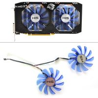 【CW】 2PCS NEW Cooling Fan FDC10H12S9 C 4PIN RX580 RX590 GPU FAN For HIS RX 590 IceQ X² OC 8GB Graphics Card Replacement