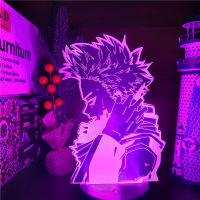 MY HERO ACADEMIA HITOSHI SHINSO 3D ANIME Night lights Lampara Boku no Hero Academia Color Changing Table Lamp For Christmas Gift