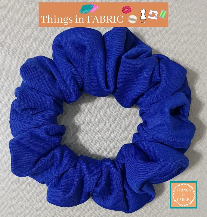 SCRUNCHIES Polyester Hair Tie Elastic Band - THINGS IN FABRIC | Lazada PH