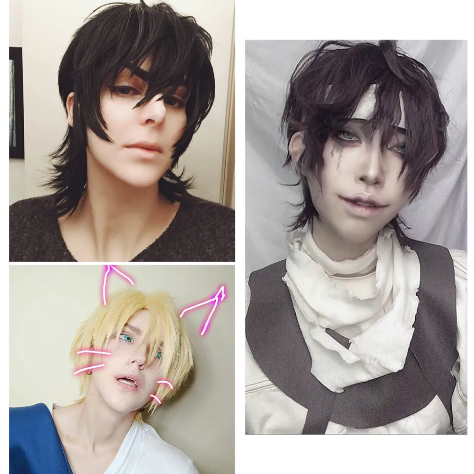 newest style short black male cosplay wig for handsome men popular Japanese  costume party male wigs for cosplay - AliExpress