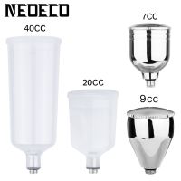 7cc 9cc 20cc 40cc Airbrush Detachable Fluid Cup For Gravity Feed Paint Spary Gun Air Brush Accessories Easy Clean Paint Tools Accessories