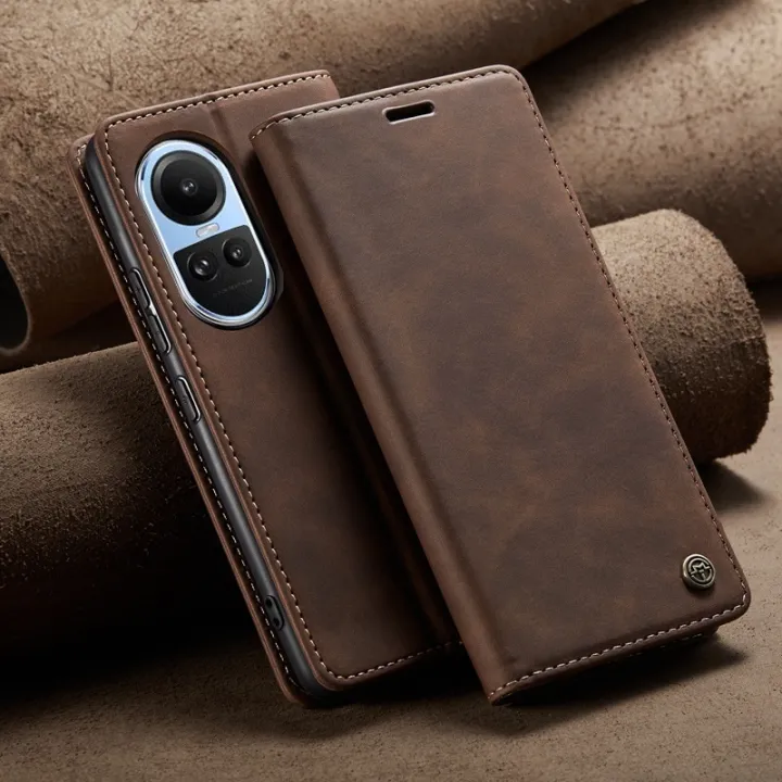 เคสสำหรับ-oppo-reno10-pro-reno-10pro-reno-10เคส2023-5g-เคสฝาพับหนังแบบย้อนยุคสุดหรูหรูหรามีที่ใส่ช่องใส่การ์ดแม่เหล็กกระเป๋าสตางค์ฝาครอบกันกระแทก