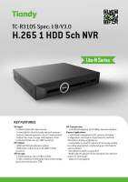 TIANDY NVR รุ่น TC-R3105 Spec: I/B/V3.0