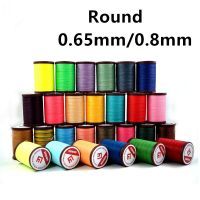 【YD】 1Pcs 0.65mm/0.8mm Polyester Round Waxed Thread String Leather Sewing