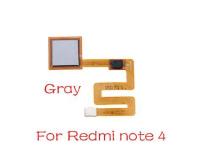 เครื่องอ่านลายนิ้วมือสำหรับ Xiaomi Redmi Note 4 4X5 5a 3 Pro เซ็นเซอร์เครื่องอ่านลายนิ้วมือสายปุ่มโฮมโค้ง